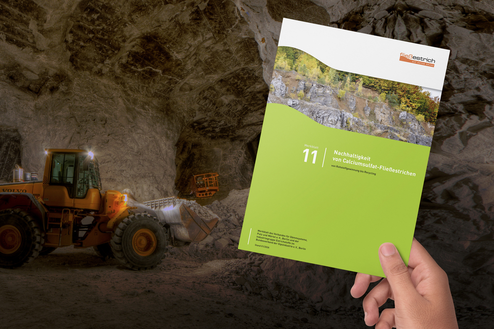  VDPM: Neues Merkblatt „Nachhaltigkeit von Calciumsulfat-Fließestrichen“