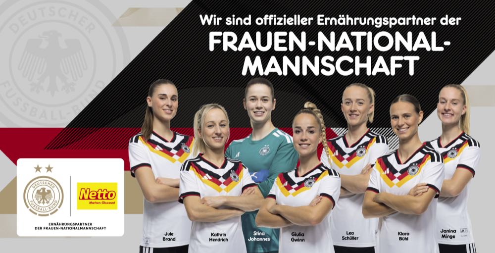 Netto Marken-Discount wird offizieller Ernährungspartner der DFB-Frauen