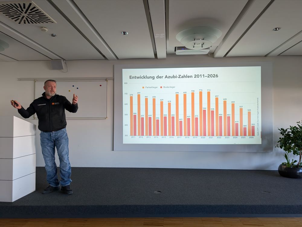 BVPF: Mehr Bodenleger-Azubis, weniger Parkettleger-Azubis