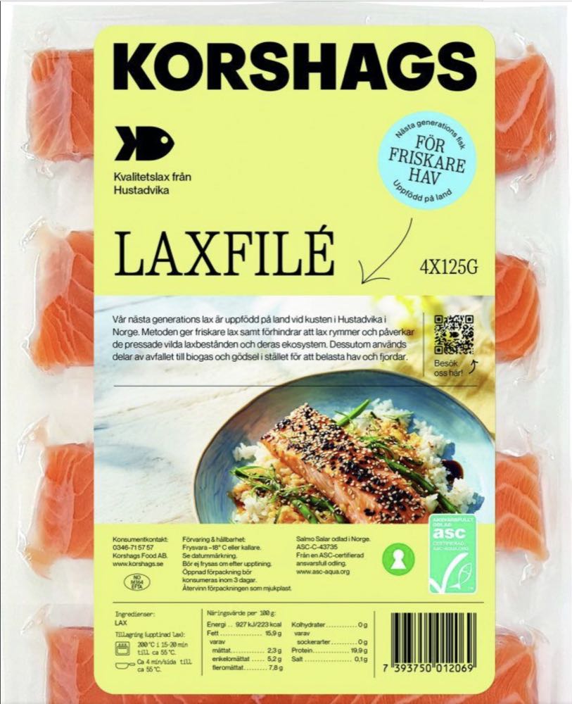 Schweden: TK-Lachsportionen aus landgestützter Zucht