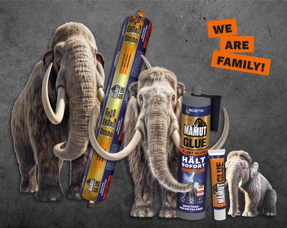  Bostik startet dritte Welle der Mamut Glue Kampagne