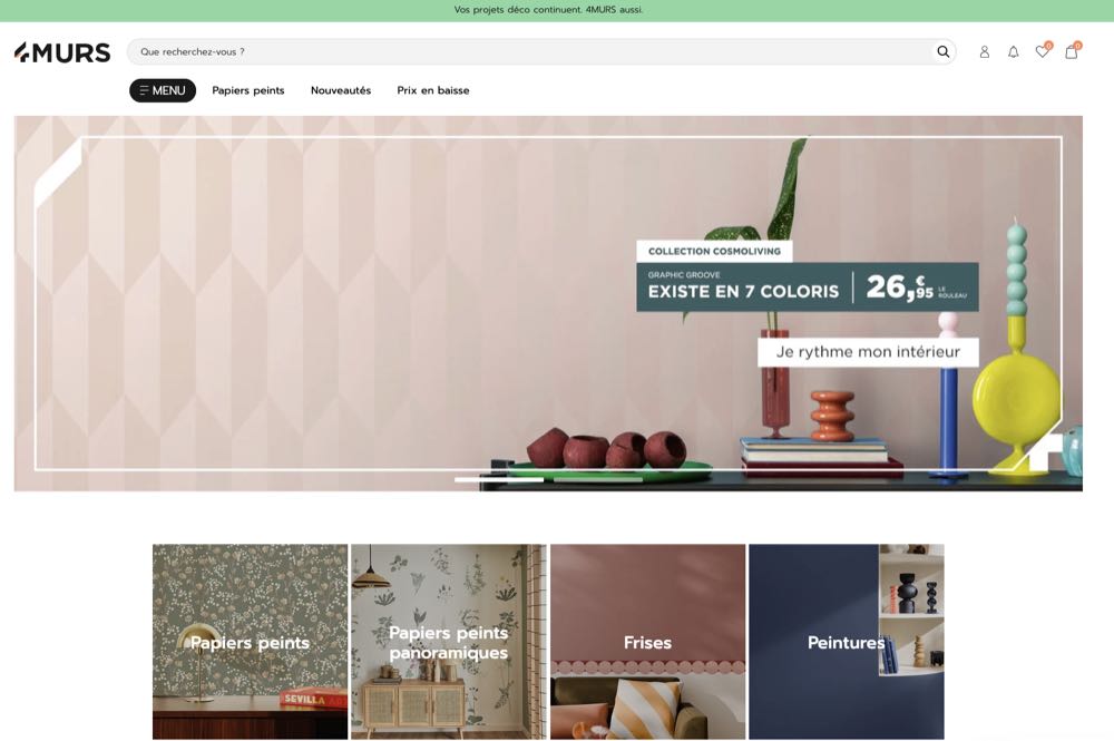  Französischer Filialist 4Murs: Onlineshop statt Fachmarkt