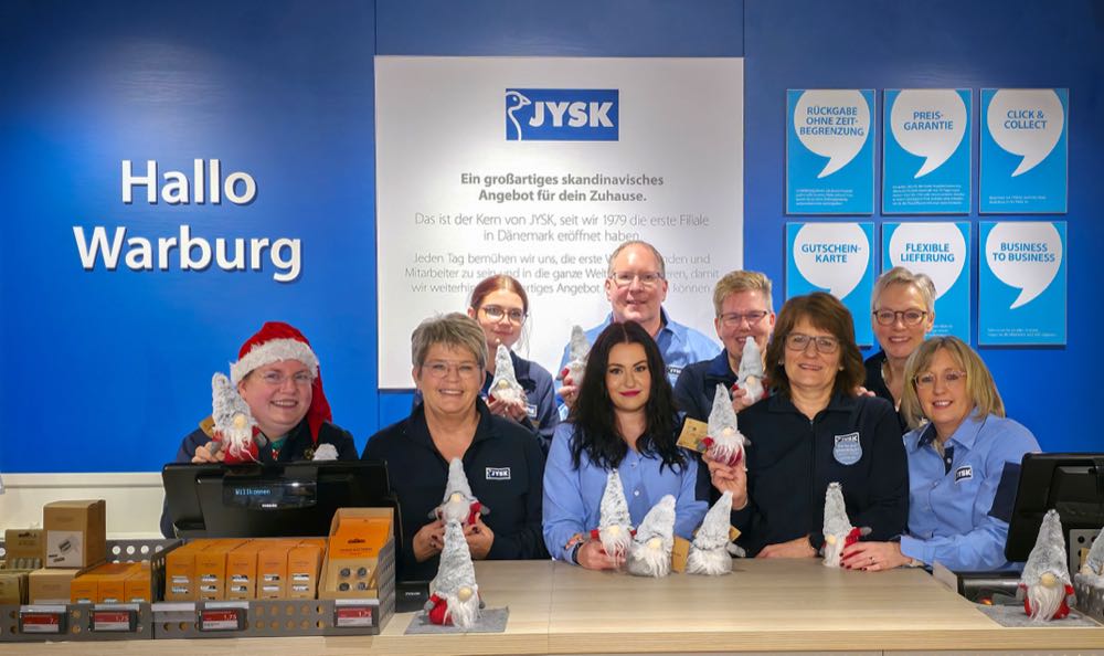 Jysk: 400.000 Euro aus Weihnachtswichtel-Aktion