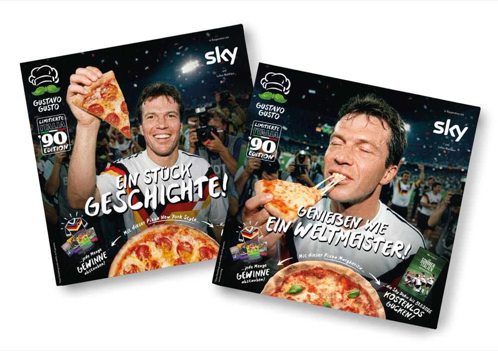 Gustavo Gusto und Sky launchen WM-Pizza