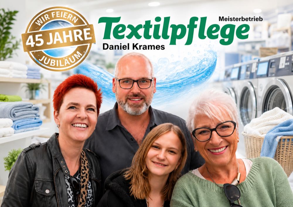 Textilpflege Krames-Ganswindt feiert Geburtstag mit Hausmesse