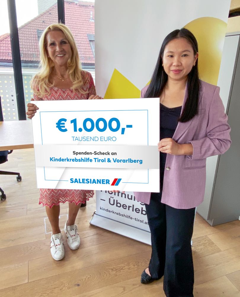 Salesiander spendet für Krebshilfe