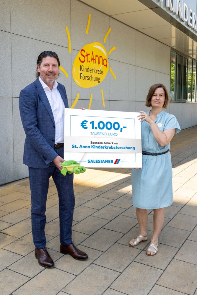 Salesiander spendet für Krebshilfe