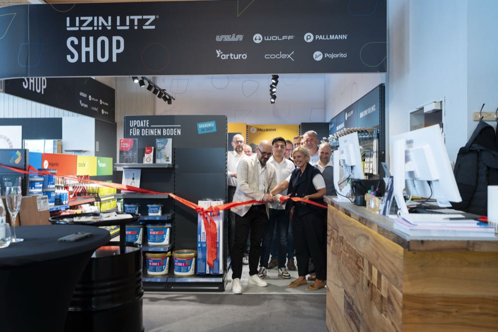 Uzin Utz eröffnet ersten Shop-in-Shop bei der Parkettbörse Augsburg