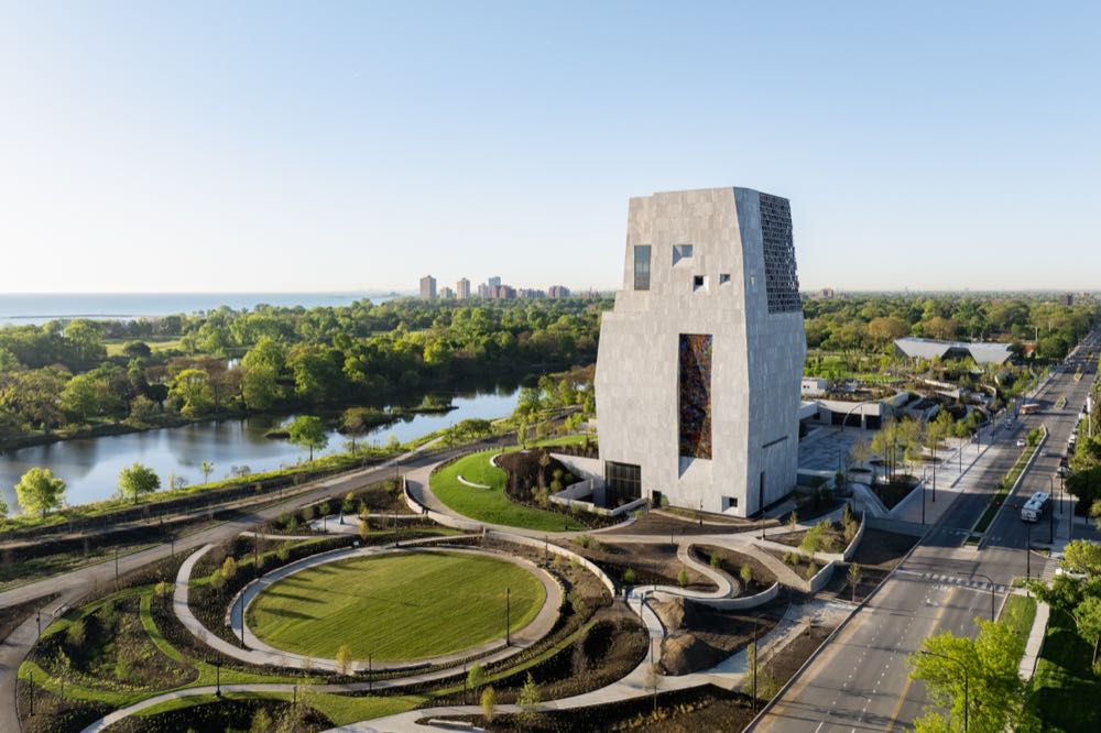 Weitläufiges Areal am Michigansee in Chicago: das neue Obama Presidential Center. Ein Ort des Miteinanders