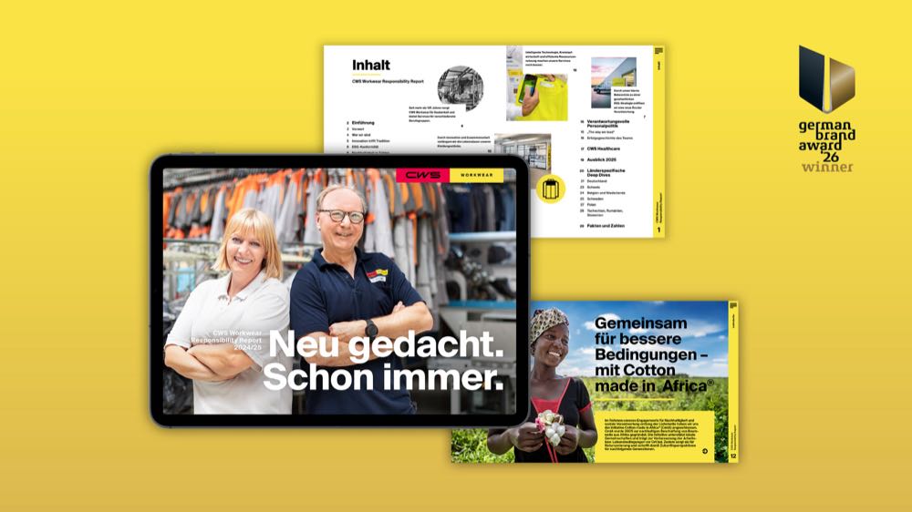 CWS Workwear: Nachhaltigkeitsbericht ausgezeichnet