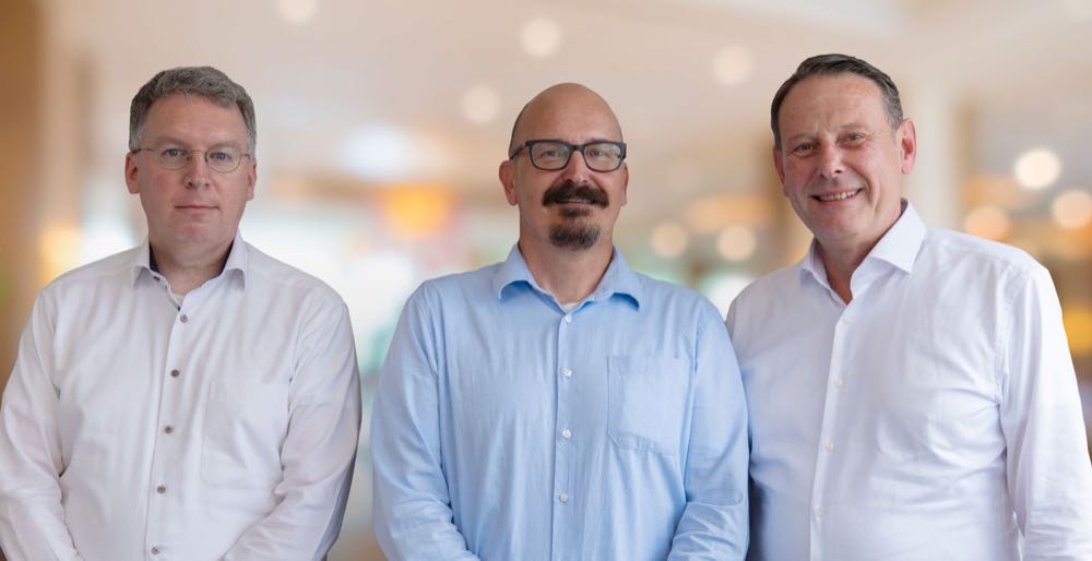 Markus Köhler, Volker Kaiser, Marcus Böhmer (v.l.) Raumplus: Veränderungen in der Geschäftsführung