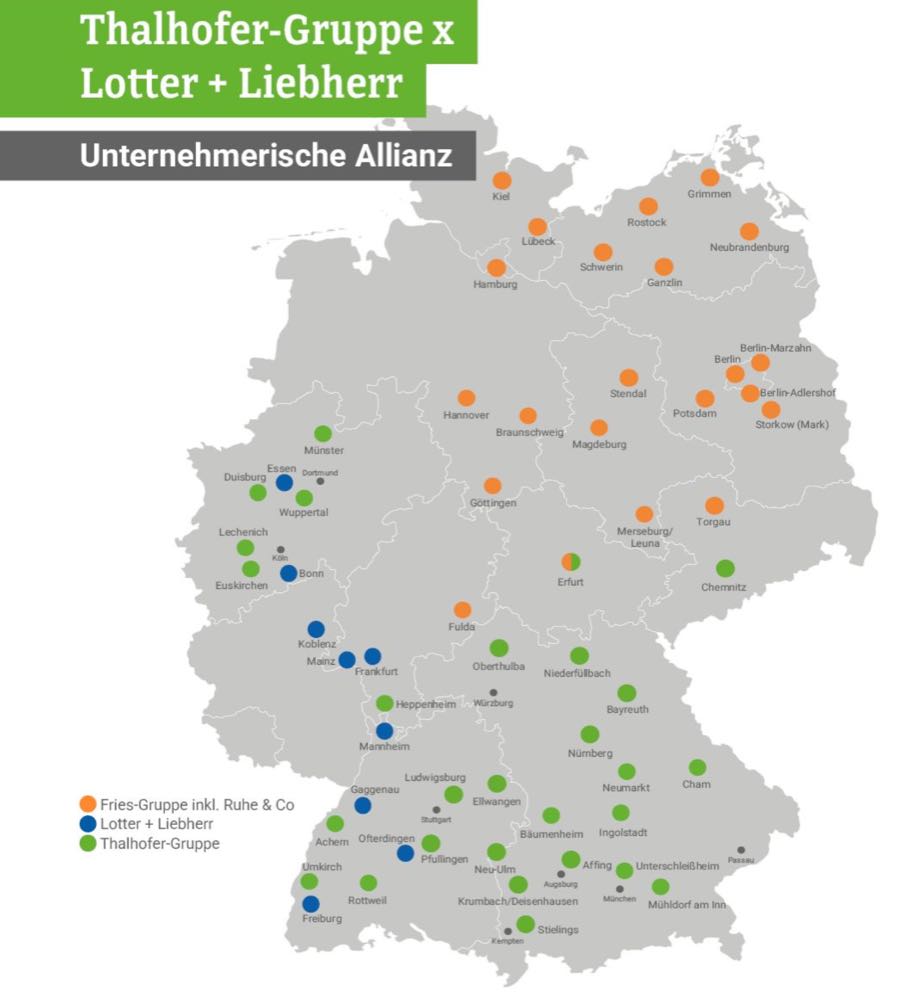 Die Thalhofer-Gruppe setzt ihre Wachstumsstrategie im Bodenbelagsgroßhandel fort. Thalhofer steigt bei Lotter + Liebherr ein