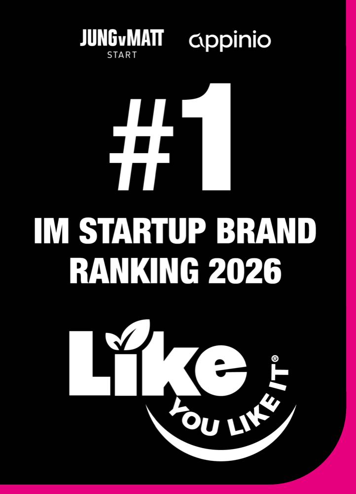 Startup Brand Ranking : Like ist Deutschlands stärkste Startup-Marke