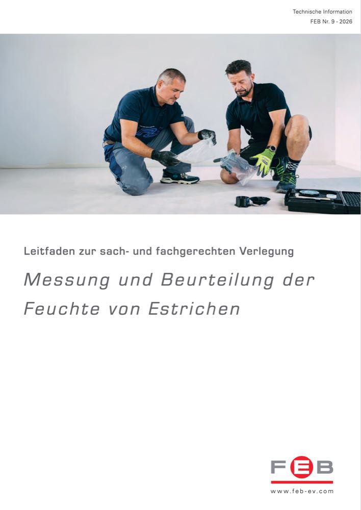  FEB veröffentlicht neue TI 9 zur Feuchtemessung von Estrichen