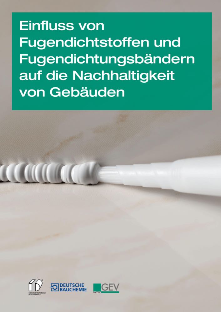  GEV: Neue Broschüre zu emissionsarmen Dichstoffen