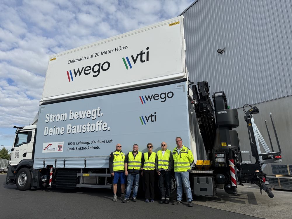  Wego vti startet ersten E-Lkw mit Hochkran