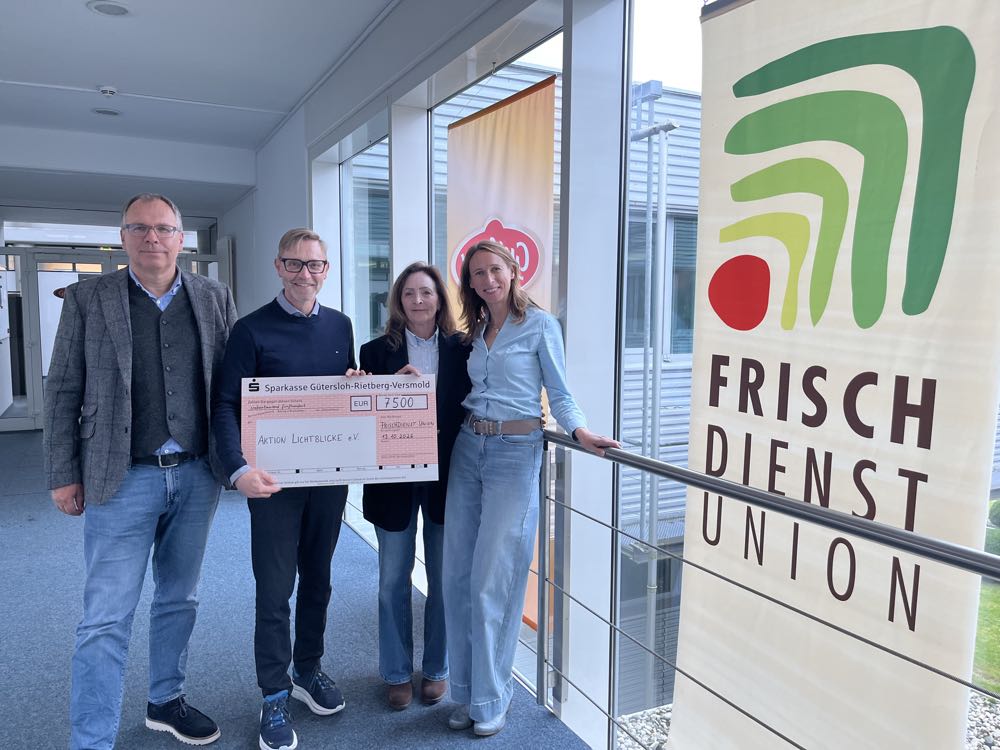 Frischdienst Union: Spendenaktion bringt 7.500 Euro