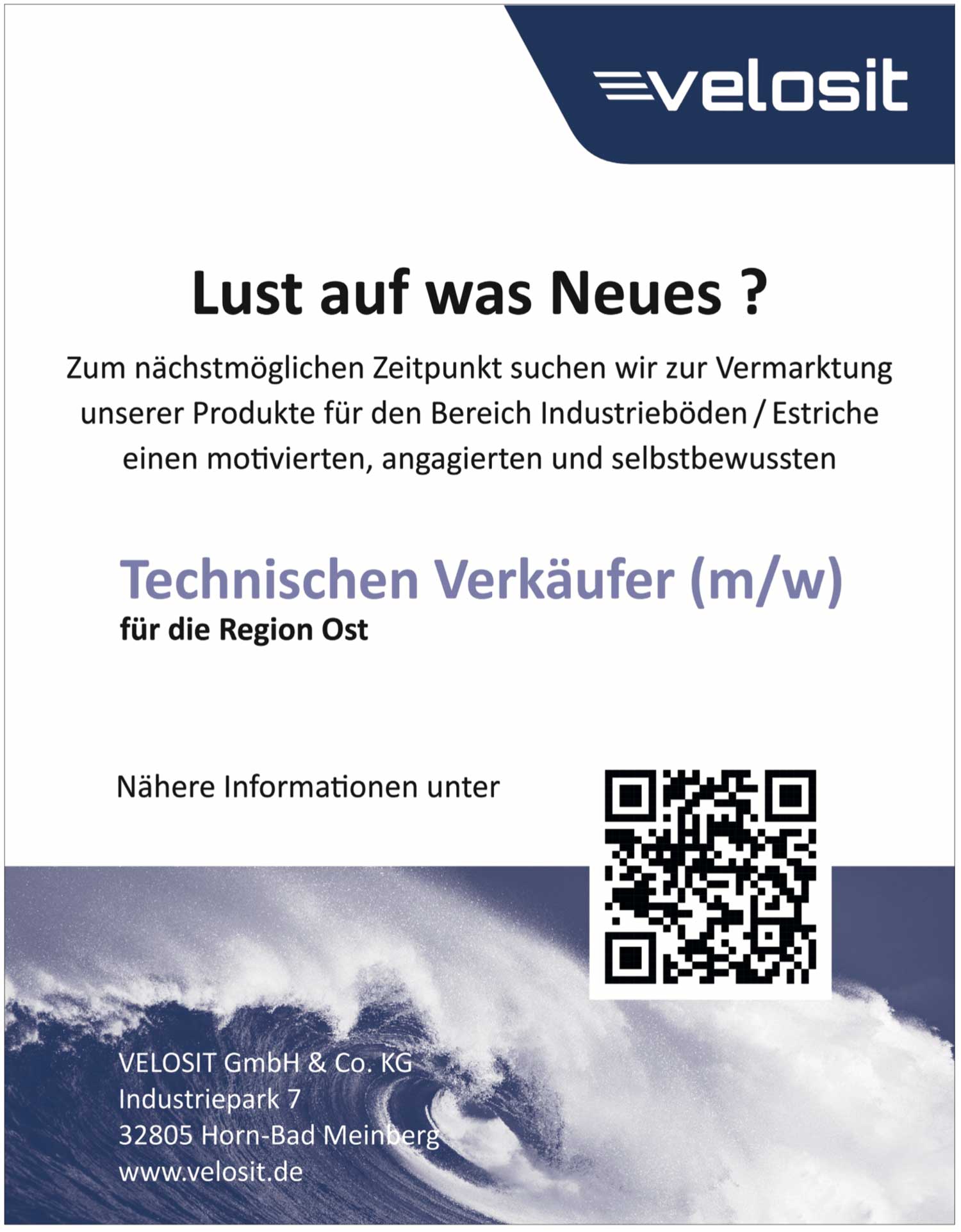 Technischer Verkäufer (m/w) für Industrieböden/Estriche