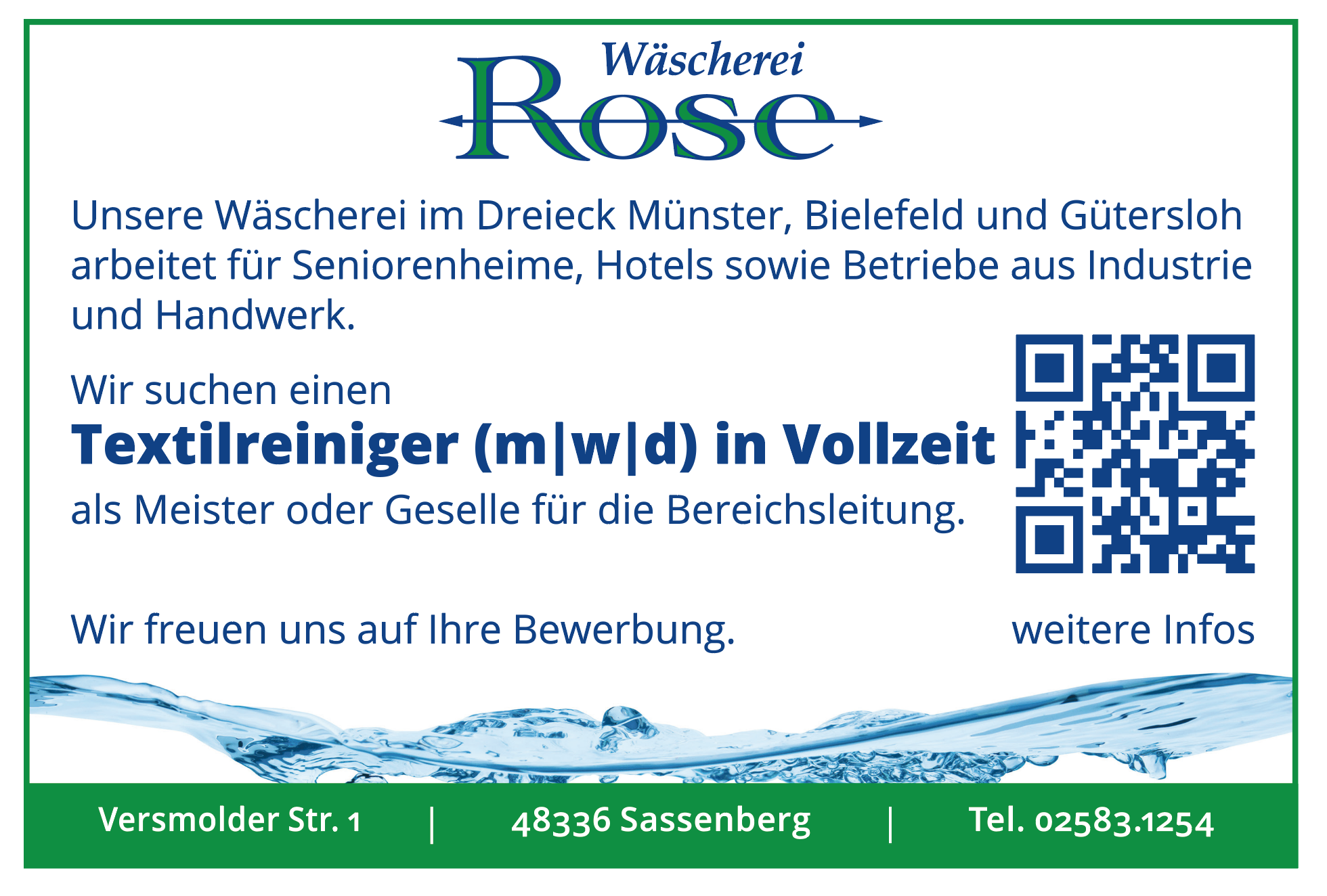 Textilreiniger (m/w/d) in Vollzeit