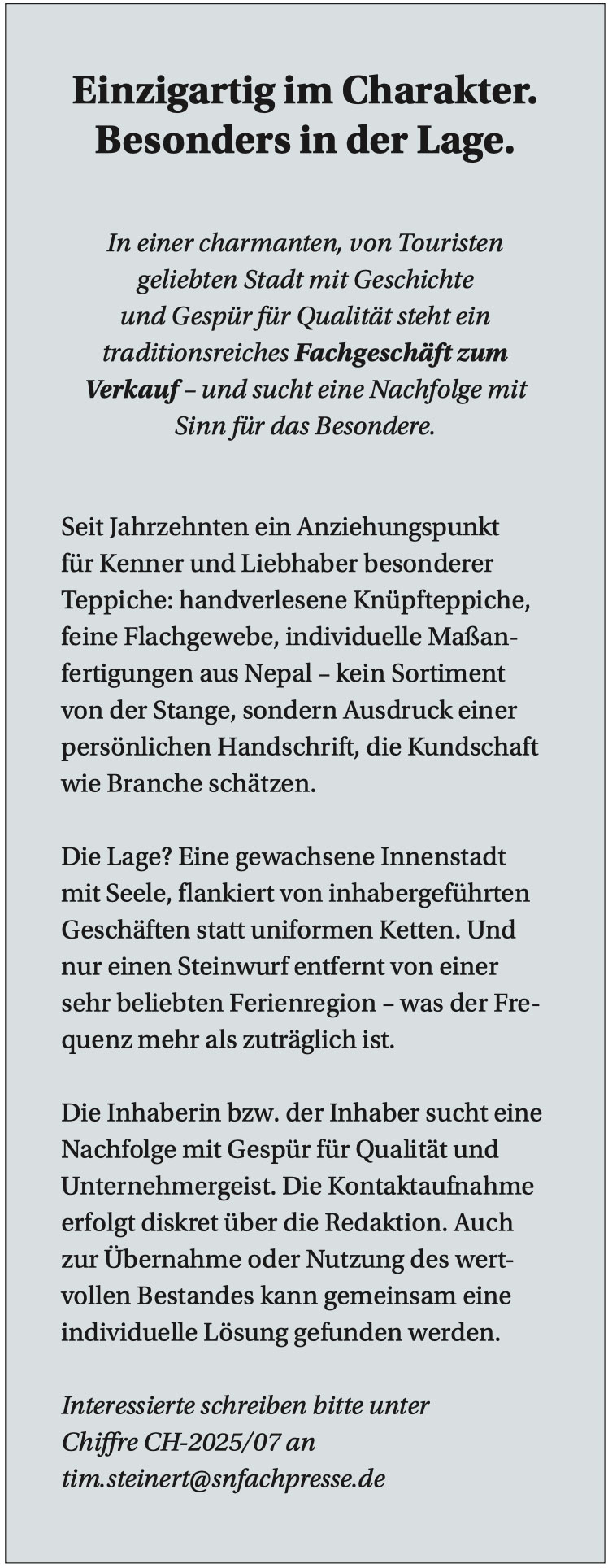 Teppich-Fachgeschäft