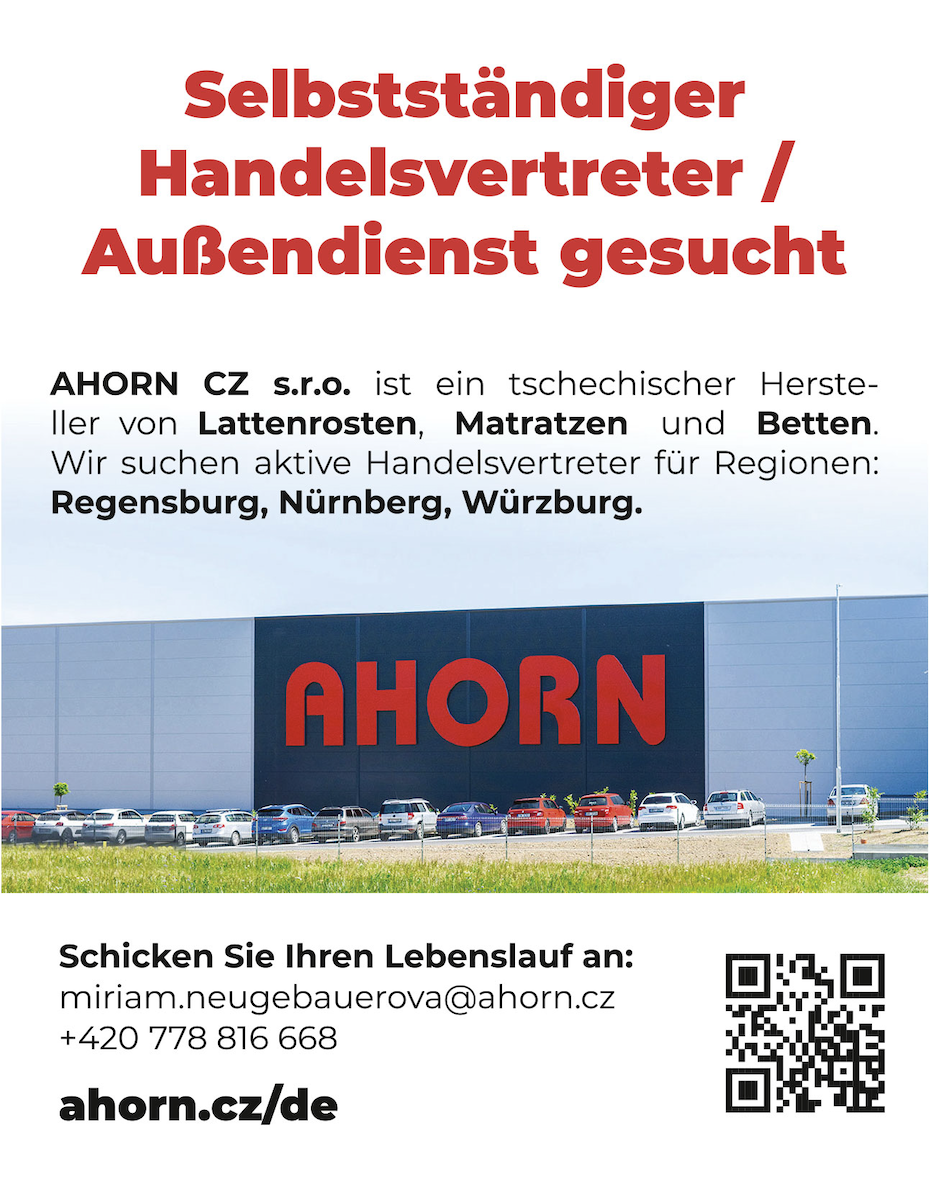 Handelsvertreter für Betten, Matratzen, Lattenroste