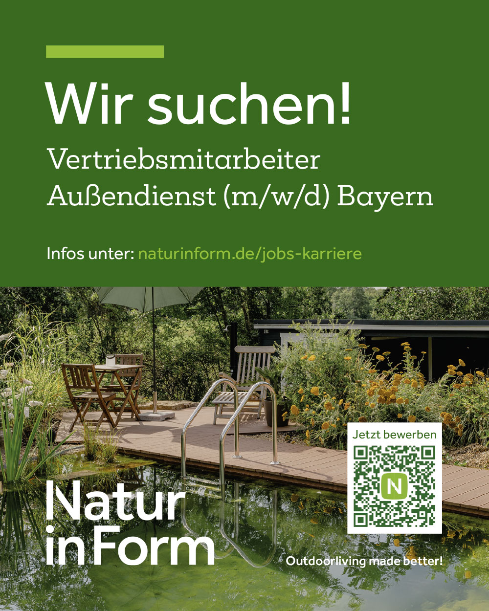 Wir suchen Vertriebsmitarbeiter Außendienst (m/w/d) Bayern